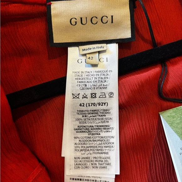 💯% Auth GUCCI Silk Dress - Picture 10 of 12
